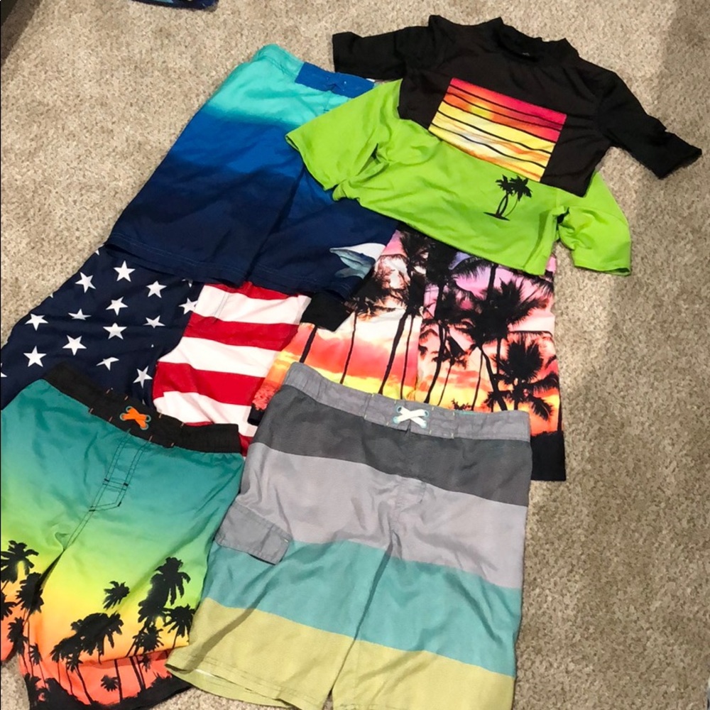 Boys large swim trunks lot! Excellent condition!